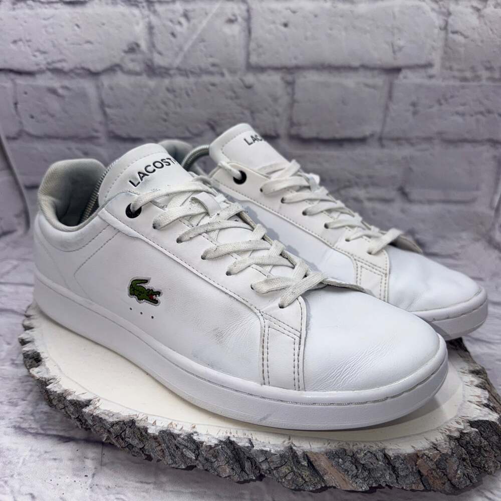 Lacoste Carnaby Pro Men’s Leather Sneakers White US Size 11 Model BL23 1